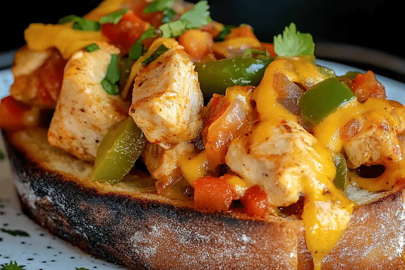 Chicken Fajita Melts