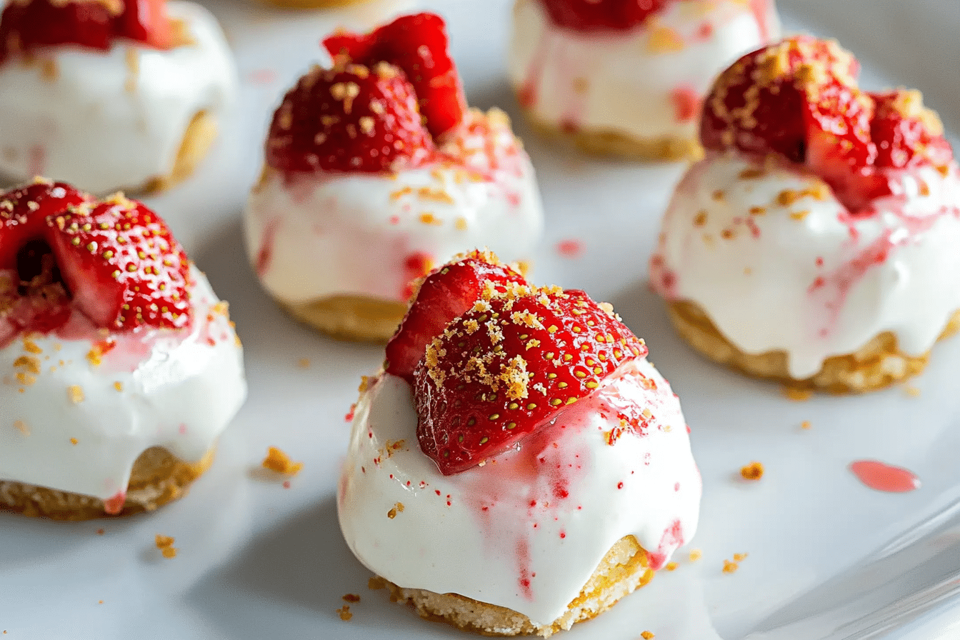 5-Ingredient Strawberry Shortcake Bites