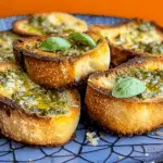 Basil Pesto Bread Rounds & Creamy Spinach & Mushroom Lasagna