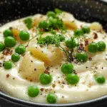 Creamed Potatoes and Peas