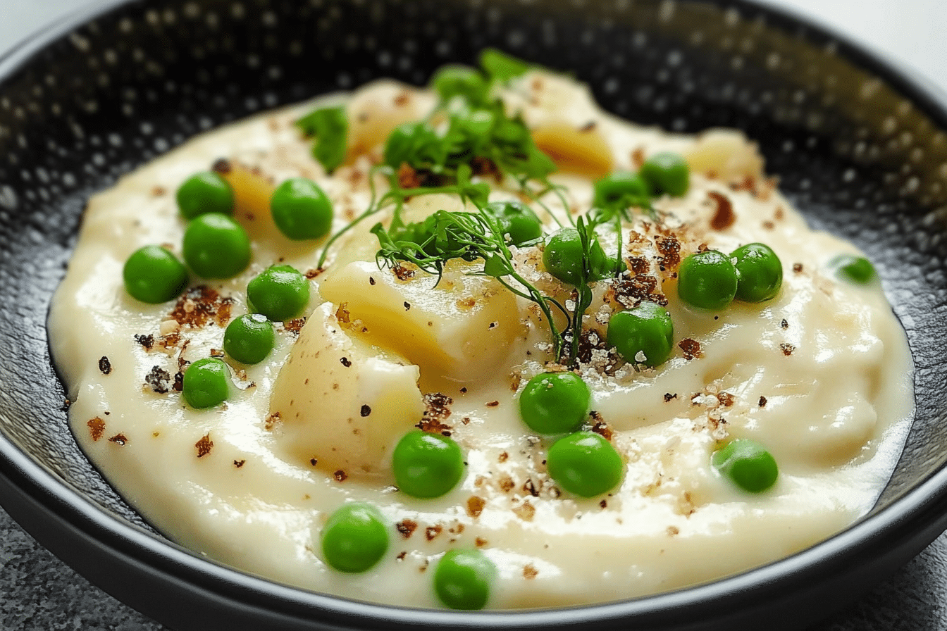 Creamed Potatoes and Peas