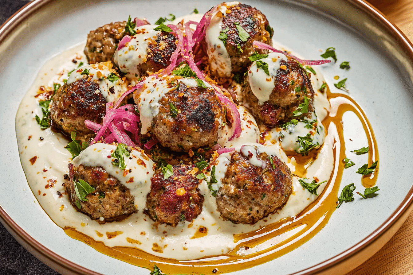 Turkish Meatballs in Yogurt Sauce