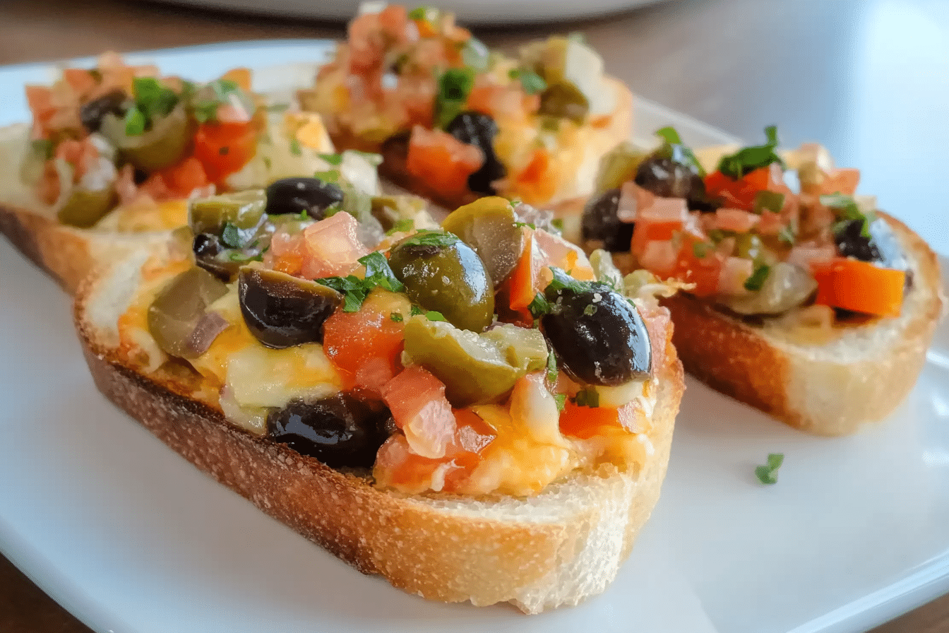 Olive Cheese Melts