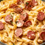 Cheesy Kielbasa Pasta