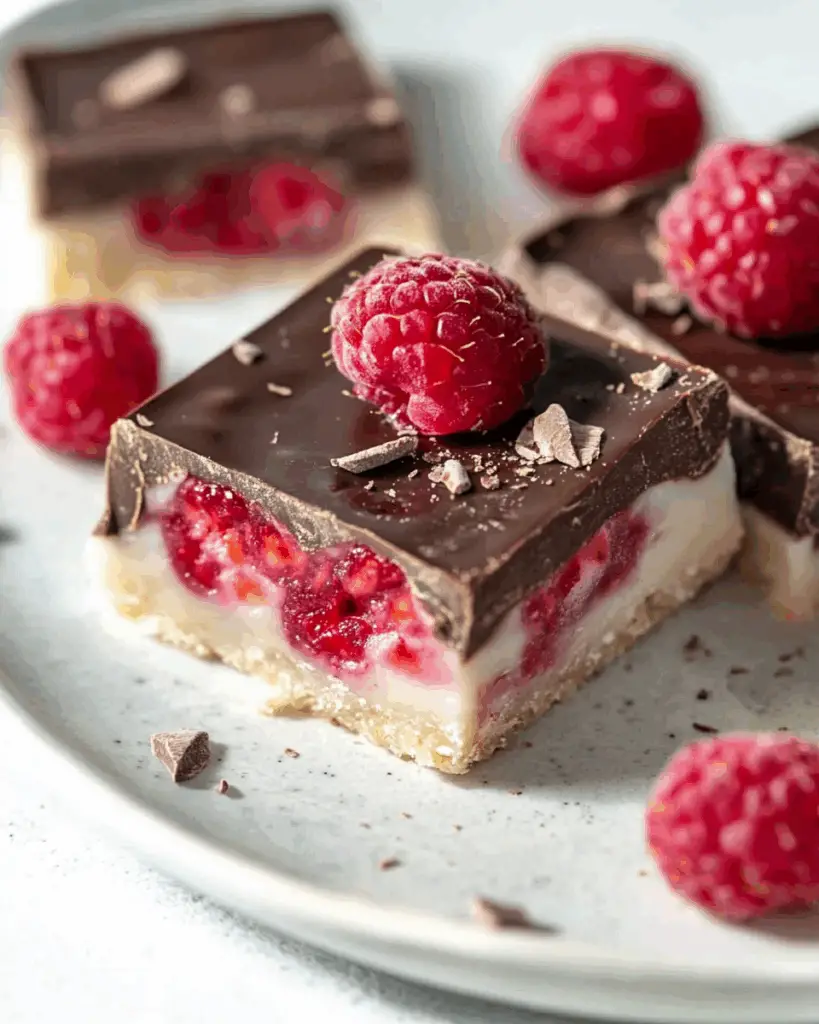 Dark Chocolate Raspberry Bars
