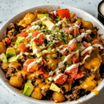 Cheeseburger Tater Tot Nachos