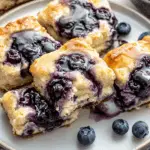 Glazed Blueberry Butter Swim Biscuits