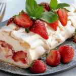 Strawberry Pavlova Roulade