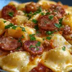 Crockpot Pierogi Casserole with Sausage