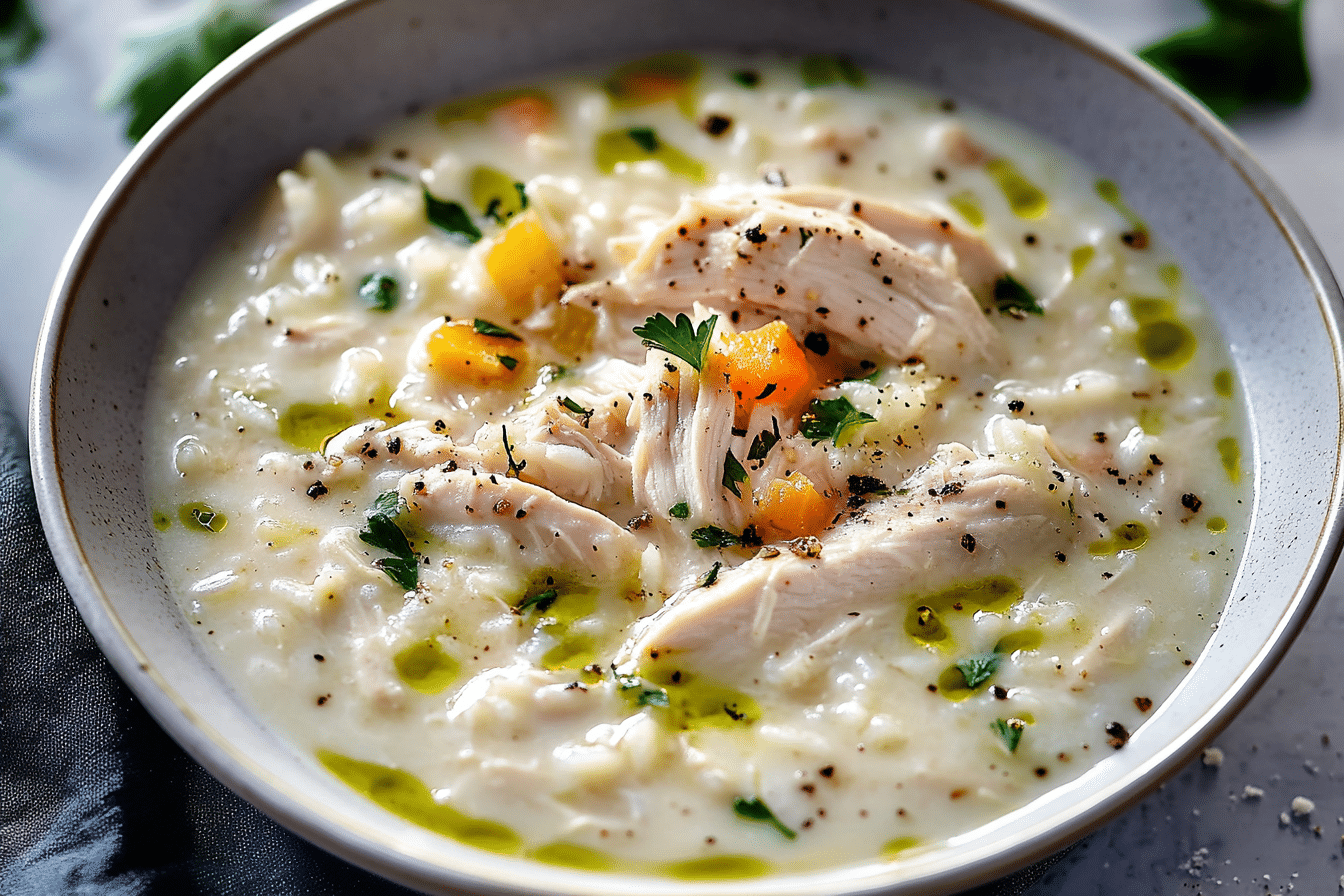 Creamy Chicken and Rice Soup