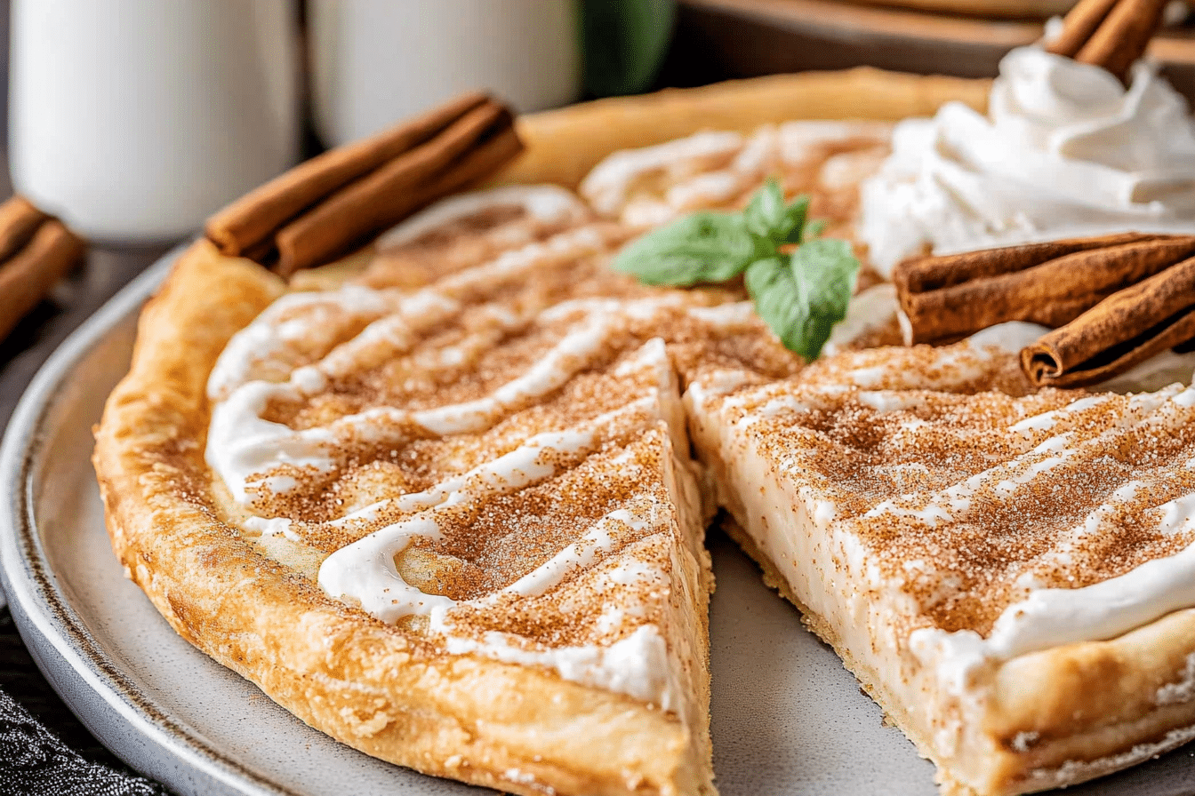 Cinnamon Sugar Dessert Pizza Recipe