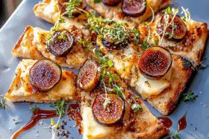 Cheesy Fig Brie Flatbread