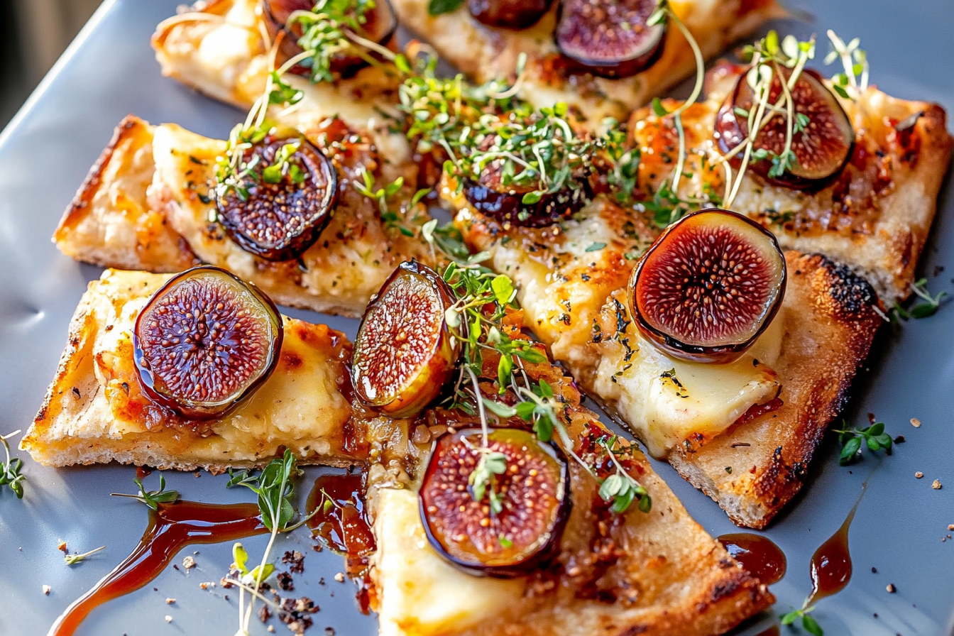 Cheesy Fig Brie Flatbread