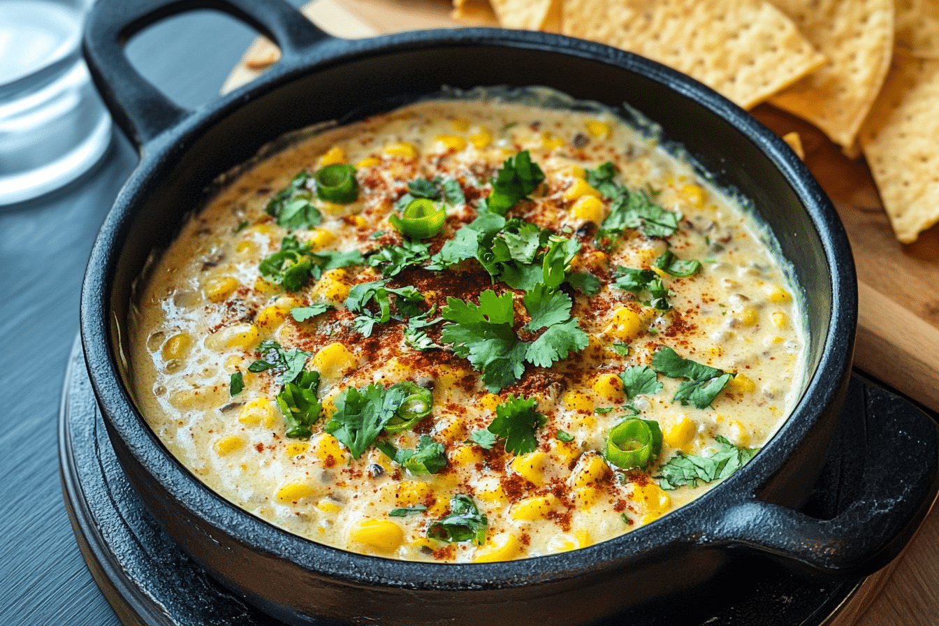 Roasted Corn Queso Fundido