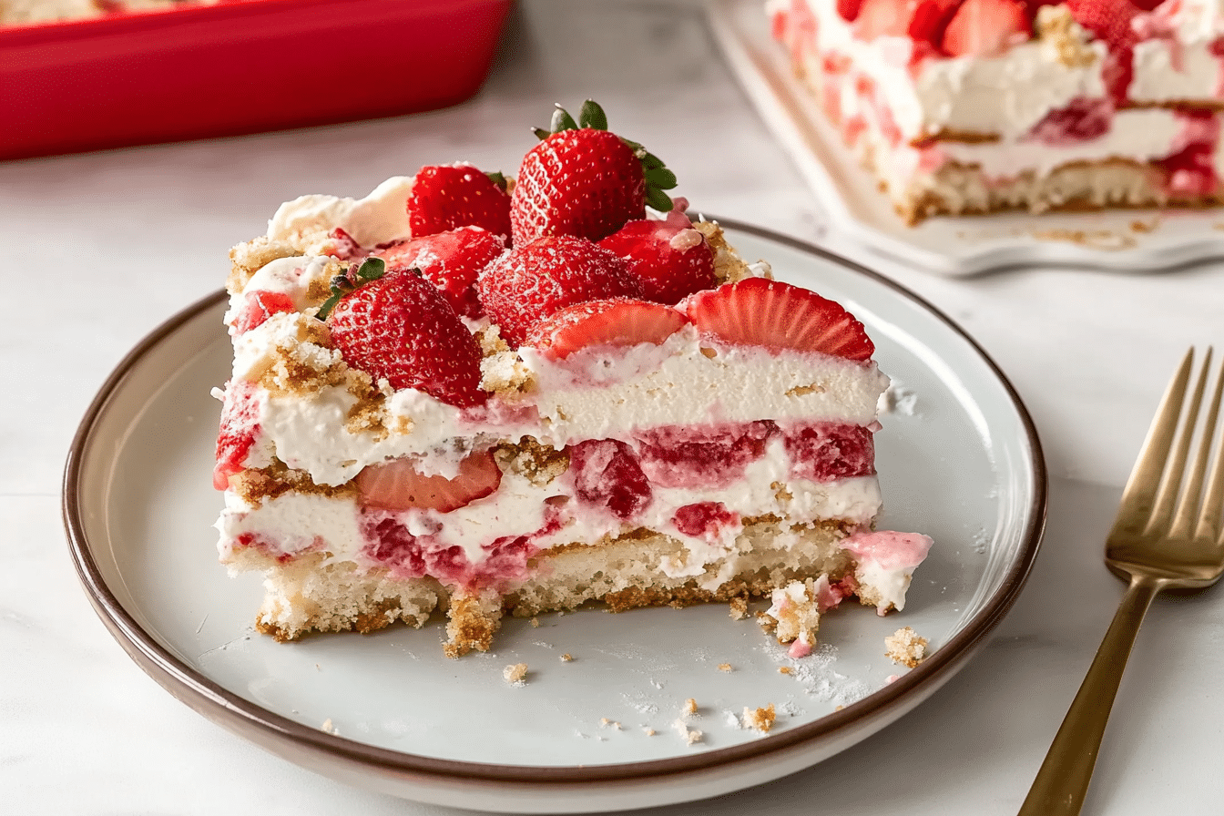 Strawberry Shortcake Ice Cream Cake