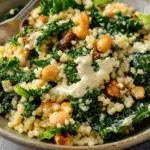 Kale and Couscous Salad with Creamy Cashew Dressing