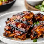 Grilled BBQ Boneless Chicken Thighs