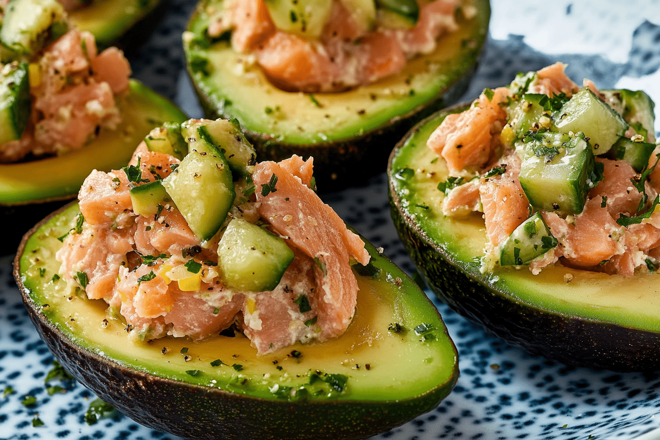 Salmon-Stuffed Avocados