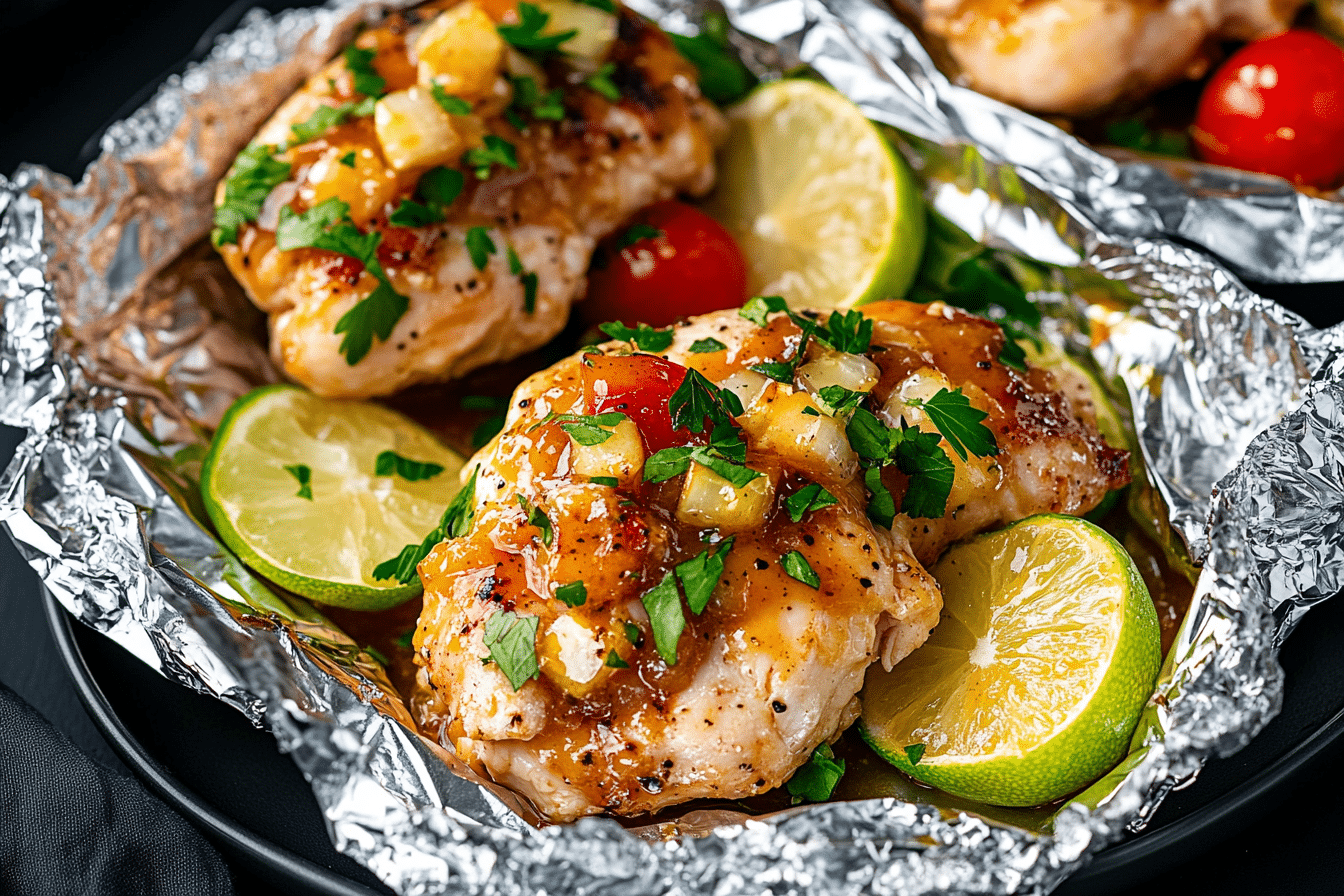 Honey Mustard Chicken Foil Packets