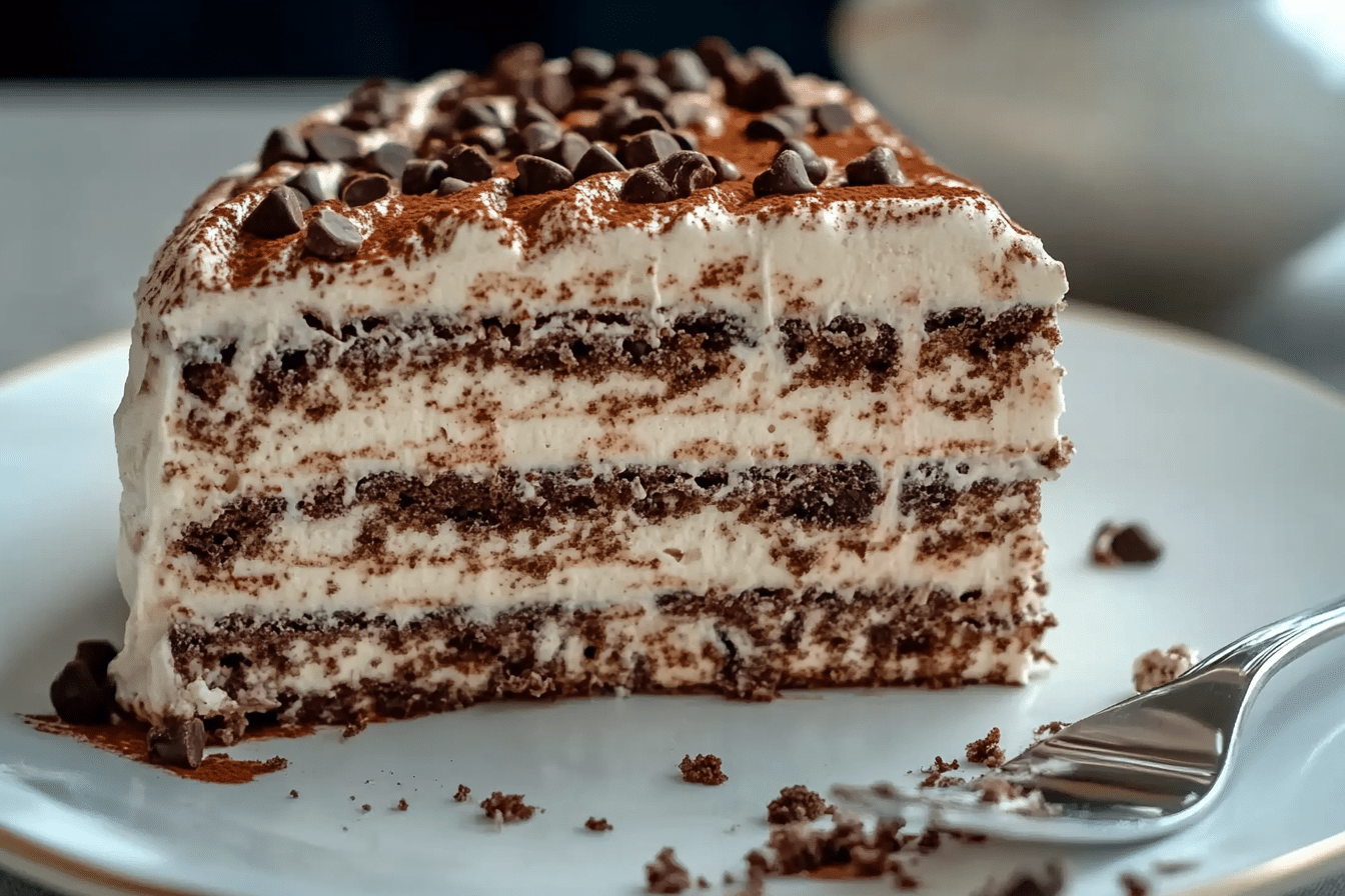 Mocha Chip Icebox Cake
