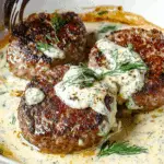 Hamburger Steaks in Creamy Dill Sauce