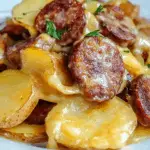 Smoked Sausage Crock Pot Scalloped Potatoes