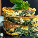 Easy Spinach Feta Baked Omelets