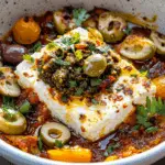 Moroccan Baked Feta with Olive Tapenade