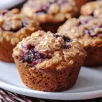 Blackberry Cinnamon Swirl Oatmeal Muffins