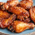 Crispy Honey Sriracha Chicken Wings