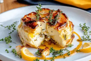 Lemon Curd Herbed Baked Brie