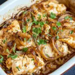 Baked Caramelized Onions and Chicken