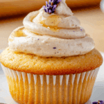 Vanilla Lavender Cupcakes with Honey Buttercream