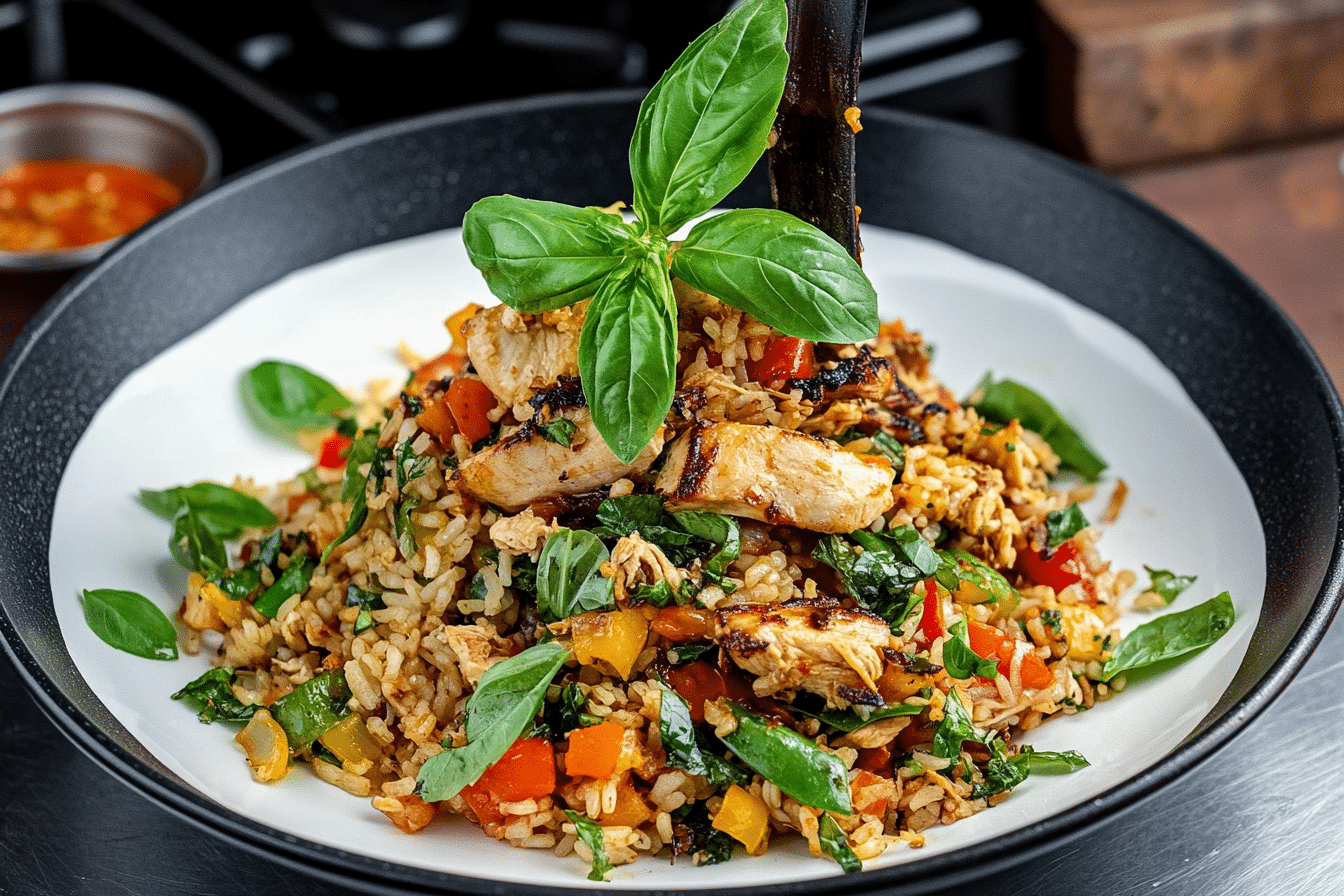 Thai Basil Chicken Fried Rice