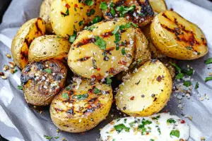Grilled Garlic Herb Potatoes