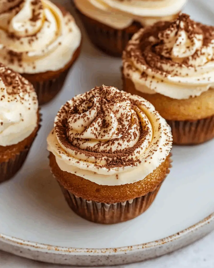 Tiramisu Cupcakes Recipe with Mascarpone Frosting
