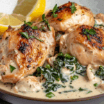 Slow Cooker Creamy Lemon Herb Chicken