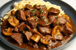 Sirloin Tips and Mushrooms