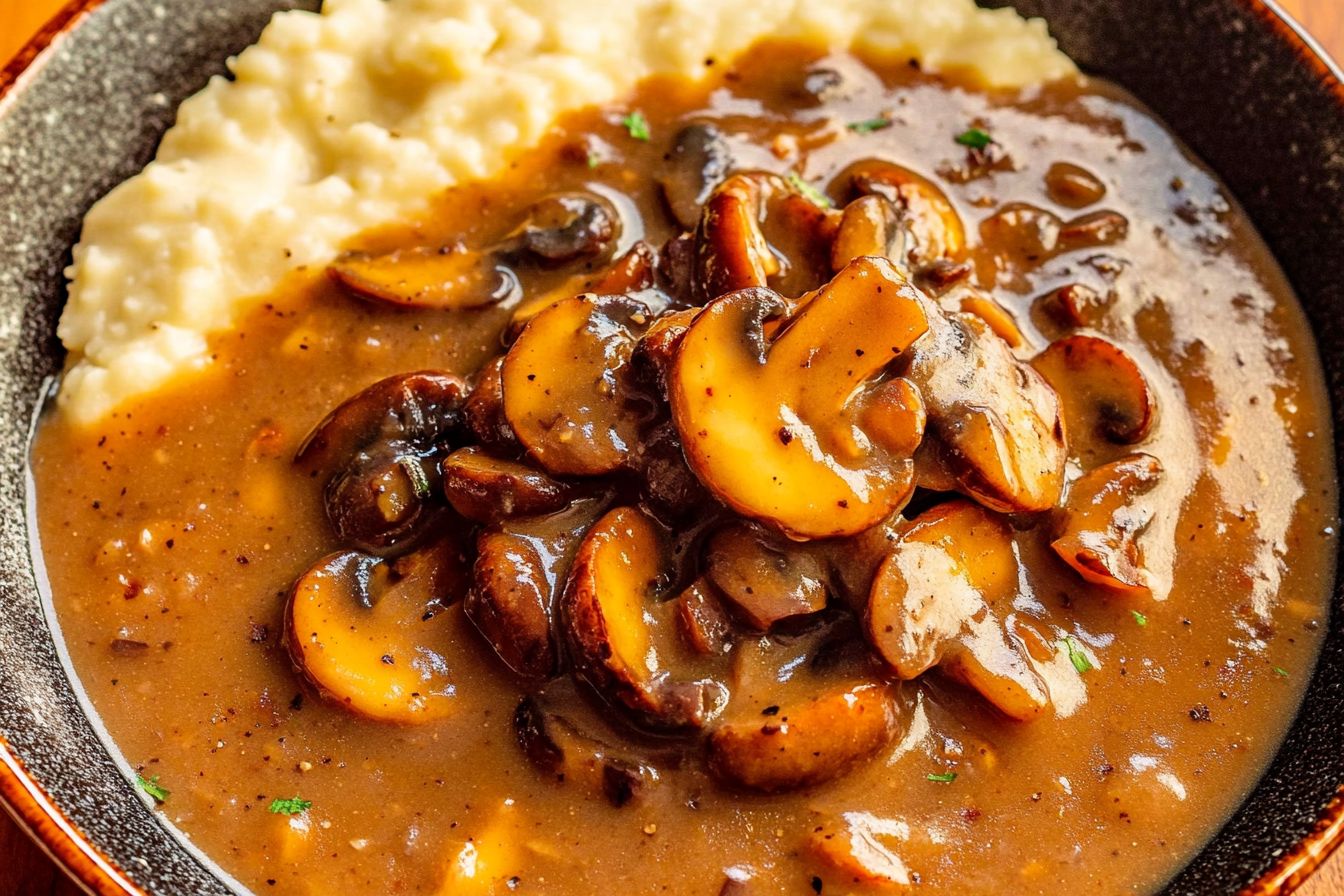 Easy Vegan Mushroom Gravy