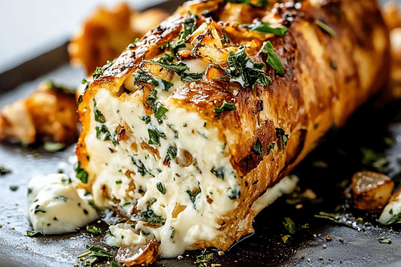 Garlic Herb Cheese Log