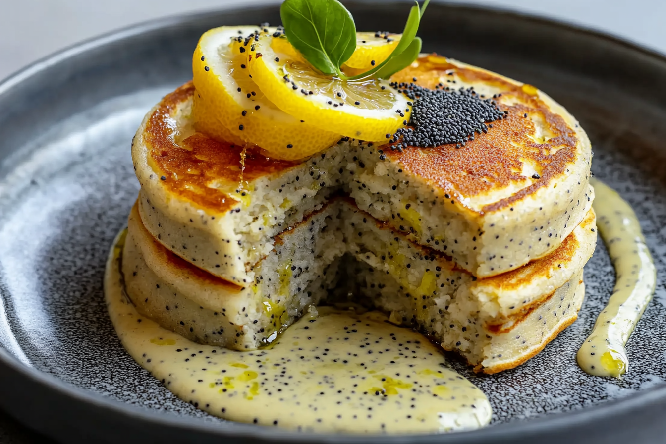Lemon Poppy Seed Pancakes