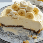 Banana Cheesecake with Banana Cream Pie Topping