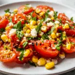 Grilled Tomato and Corn Salad