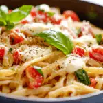 Garlic Mozzarella Margherita Pasta