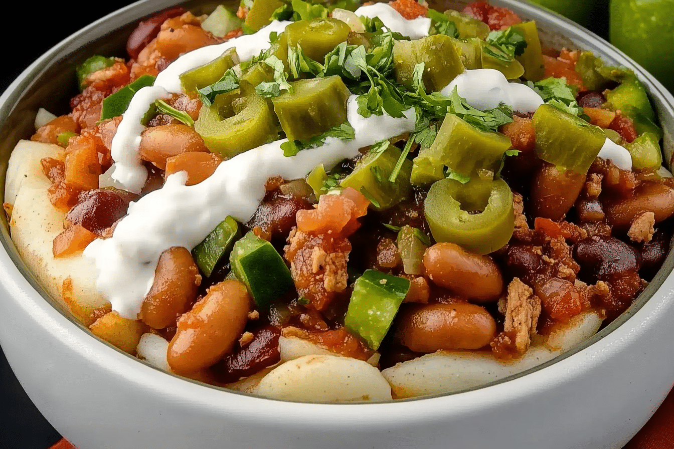 Mexican Pintos with Cactus