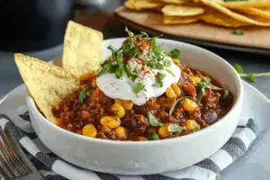 Hearty Slow Cooker All Meat Chili (No Beans)
