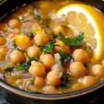 Greek Chickpea Soup with Lemon