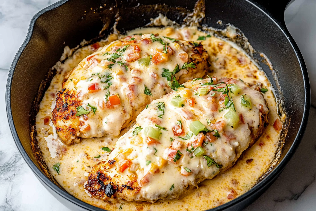 Baked Queso Chicken