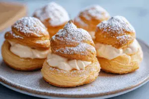 Choux Pastry with Milk Tea Cream