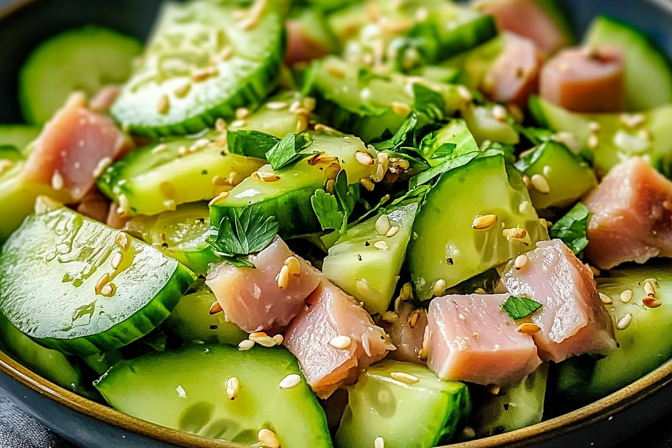 Avocado Tuna Cucumber Salad